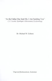 Tapa de "As the Father has sent me, I am sending you"