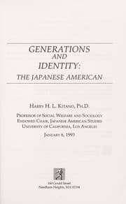 Tapa de Generations and identity