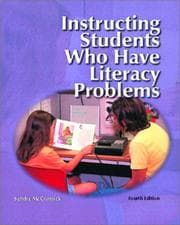 Tapa de Instructing students who have literacy problems