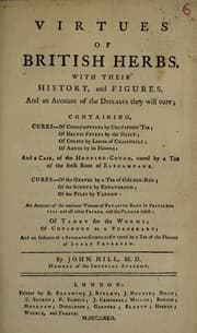 Tapa de Virtues of British herbs