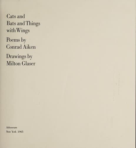Tapa de Cats and bats and things with wings