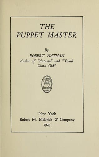 Tapa de The puppet master