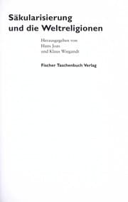 Tapa de S©Þkularisierung und die Weltreligionen