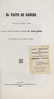 Tapa de El pacto de sangre