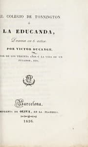 Tapa de El colegio de Tonnington, o, La educanda