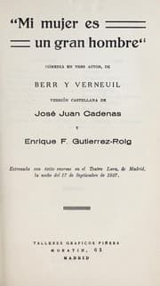 Tapa de "Mi mujer es un gran hombre"