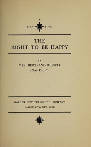 Tapa de The right to be happy