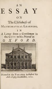 Tapa de An essay on the usefulness of mathematical learning
