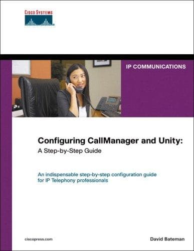 Tapa de Configuring CallManager and Unity