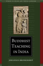Tapa de Buddhist Teaching in India (Studies in Indian and Tibetan Buddhism)