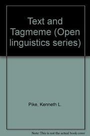 Tapa de Text and tagmeme