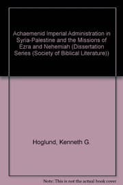 Tapa de Achaemenid imperial administration in Syria-Palestine and the missions of Ezra and Nehemiah
