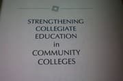 Tapa de Strengthening collegiate education in community colleges