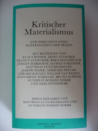 Tapa de Kritischer Materialismus