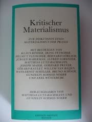 Tapa de Kritischer Materialismus