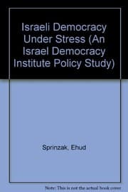 Tapa de Israeli Democracy Under Stress (An Israel Democracy Institute Policy Study)