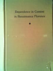 Tapa de Dependence in context in Renaissance Florence