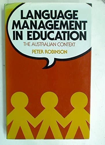 Tapa de Language management in education