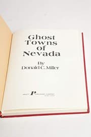 Tapa de Ghost towns of Nevada