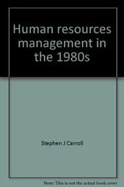 Tapa de Human resources management in the 1980s
