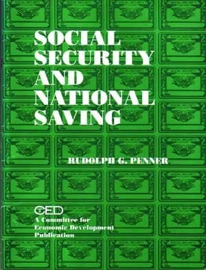 Tapa de Social security and national saving