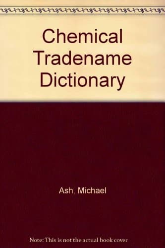 Tapa de Chemical tradename dictionary