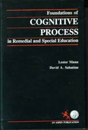 Tapa de Foundations of cognitive process in remedial and special education