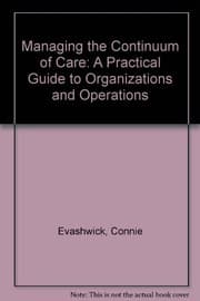 Tapa de Managing the continuum of care