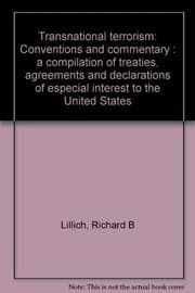 Tapa de Transnational terrorism: Conventions and commentary : a compilation of treaties, agreements, and declarations of especial interest to the United States
