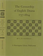 Tapa de The censorship of English drama 1737-1824