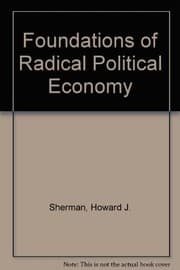 Tapa de Foundations of radical political economy