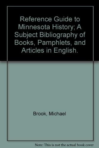 Tapa de Reference guide to Minnesota history
