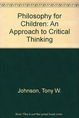Tapa de Philosophy for children