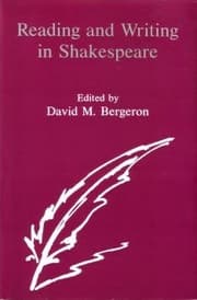 Tapa de Reading and writing in Shakespeare