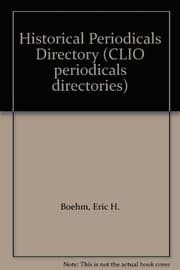 Tapa de Historical Periodicals Directory (CLIO periodicals directories)