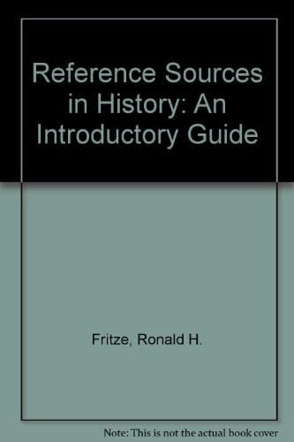 Tapa de Reference Sources in History: An Introductory Guide