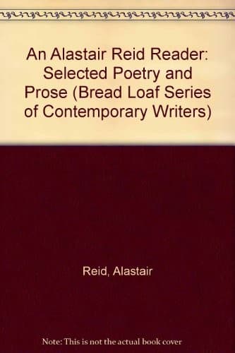 Tapa de An Alastair Reid reader