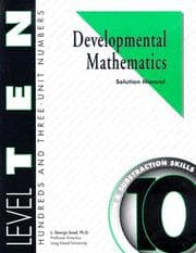 Tapa de Developmental Mathematics Solution Manual, Level 10. Hundreds and Three-Unit Numbers