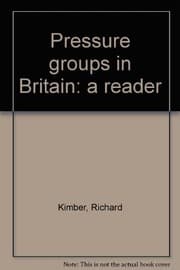 Tapa de Pressure groups in Britain: a reader