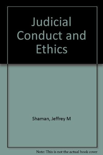 Tapa de Judicial conduct and ethics
