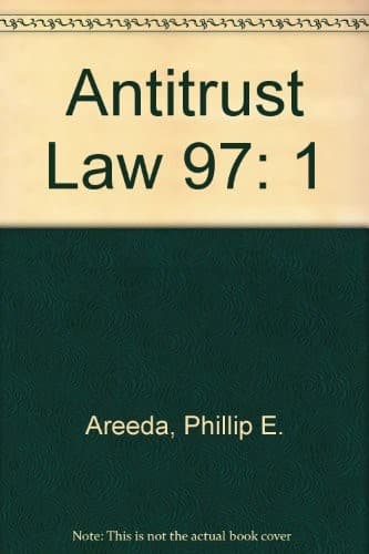 Tapa de Antitrust law
