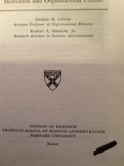 Tapa de Motivation and organizational climate