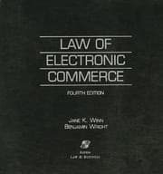 Tapa de Law of Electronic Commerce