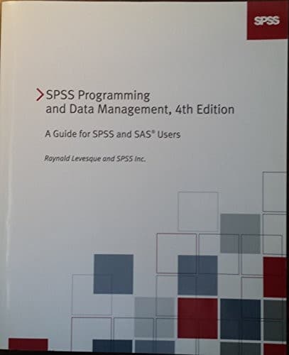 Tapa de SPSS Programming and Data Management