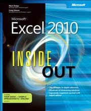 Tapa de Microsoft Excel 2010 Inside Out