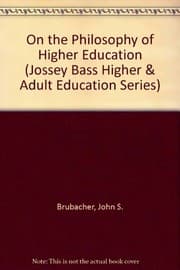 Tapa de On the philosophy of higher education