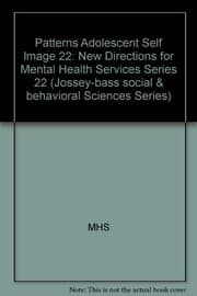 Tapa de Patterns of Adolescent Self-Image (JOSSEY BASS SOCIAL AND BEHAVIORAL SCIENCE SERIES)