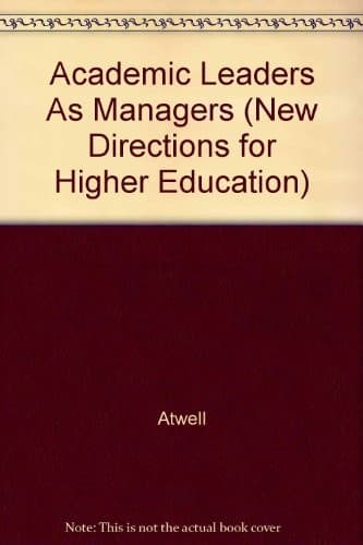 Tapa de Academic leaders as managers