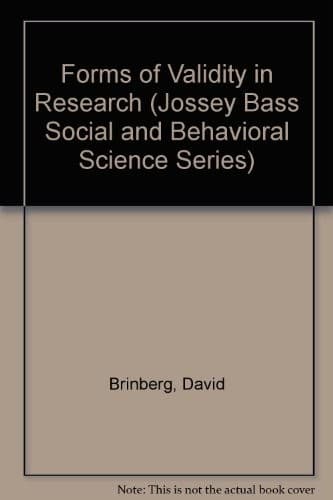 Tapa de Forms of validity in research