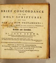 Tapa de A brief concordance to the Holy Scriptures of the Old and New Testaments